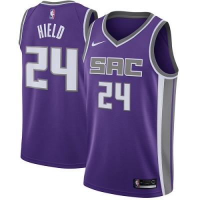 Nike Sacramento Kings #24 Buddy Hield Purple Youth NBA Swingman Icon Edition Jersey